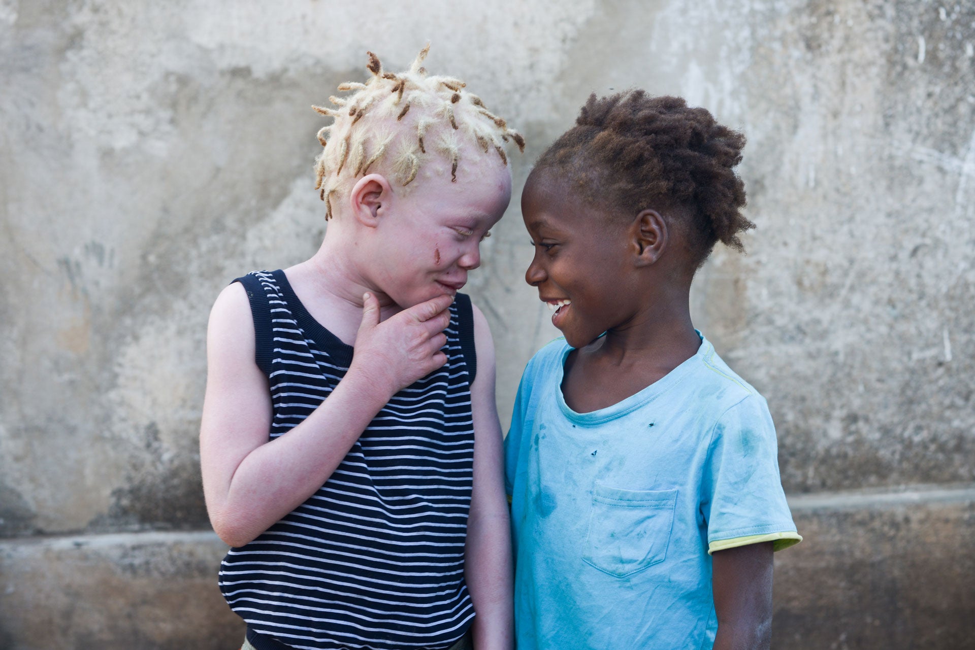 Josina with her niece, Luisa, both 8. “She is my best friend,” said Josina. “She is always asking if I’m ok, she helps me read after school and she looks after me.” 