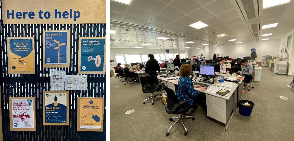 Citizens Advice operates the “Help to Claim” service, which helps people apply for Universal Credit online. 