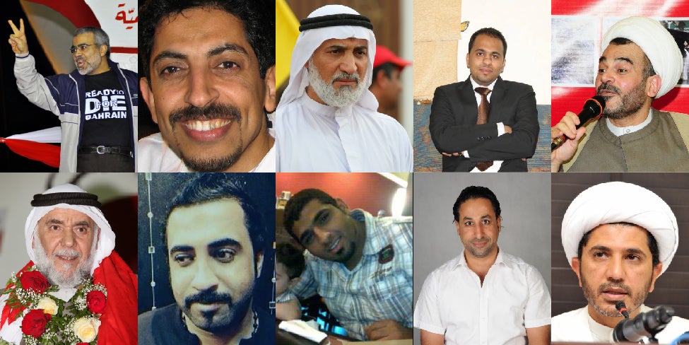 معارضون سياسيون بارزون، نشطاء، مدونون، ومدافعون عن حقوق الإنسان الذين حُكم عليهم بالسجن لدورهم في احتجاجات 2011 المؤيدة للديمقراطية.