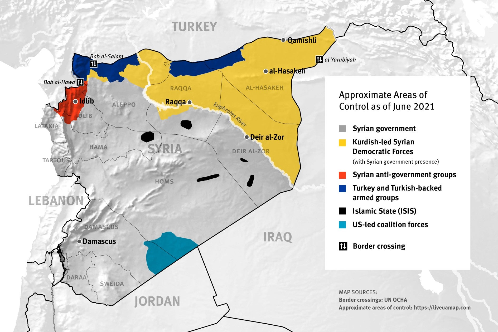 map of Syria 