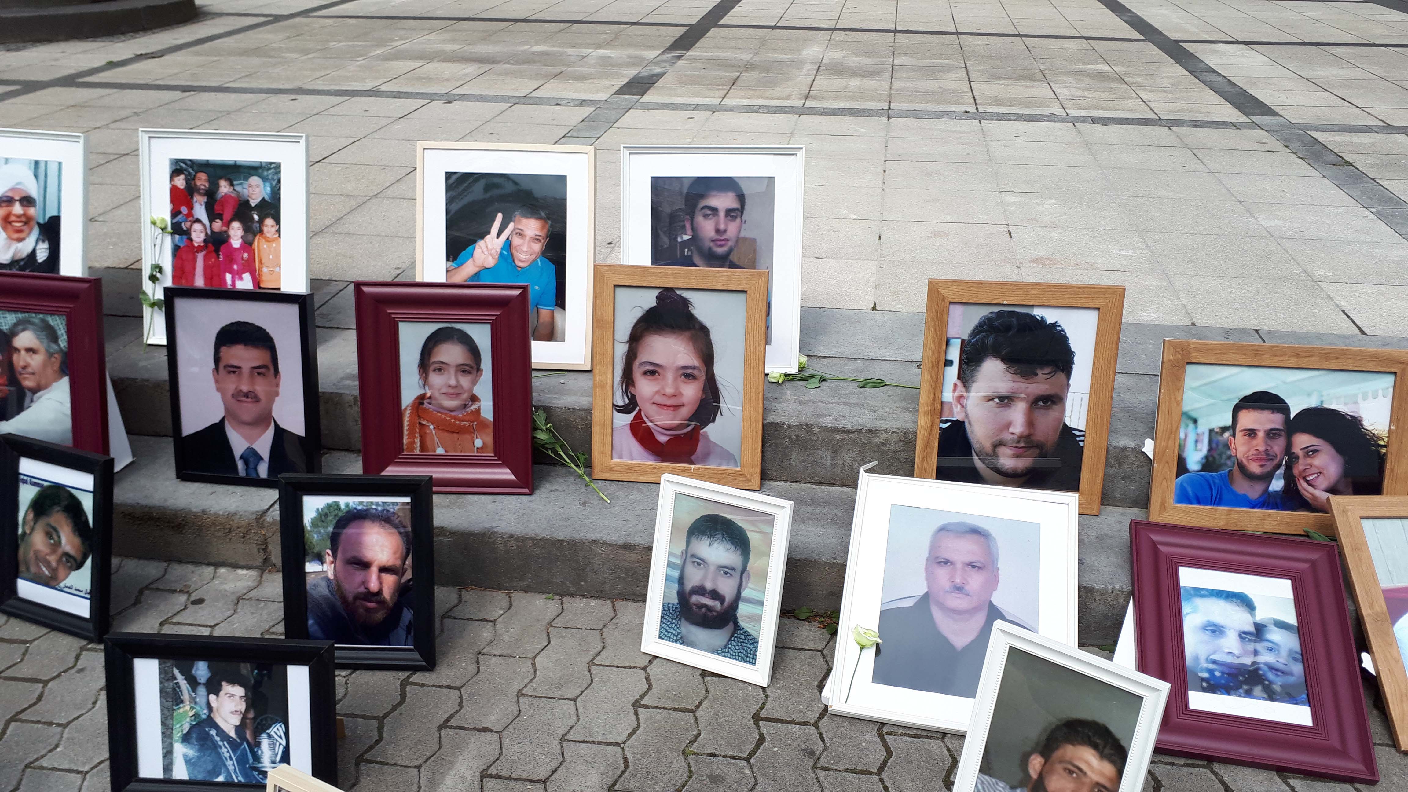 Group of framed portraits