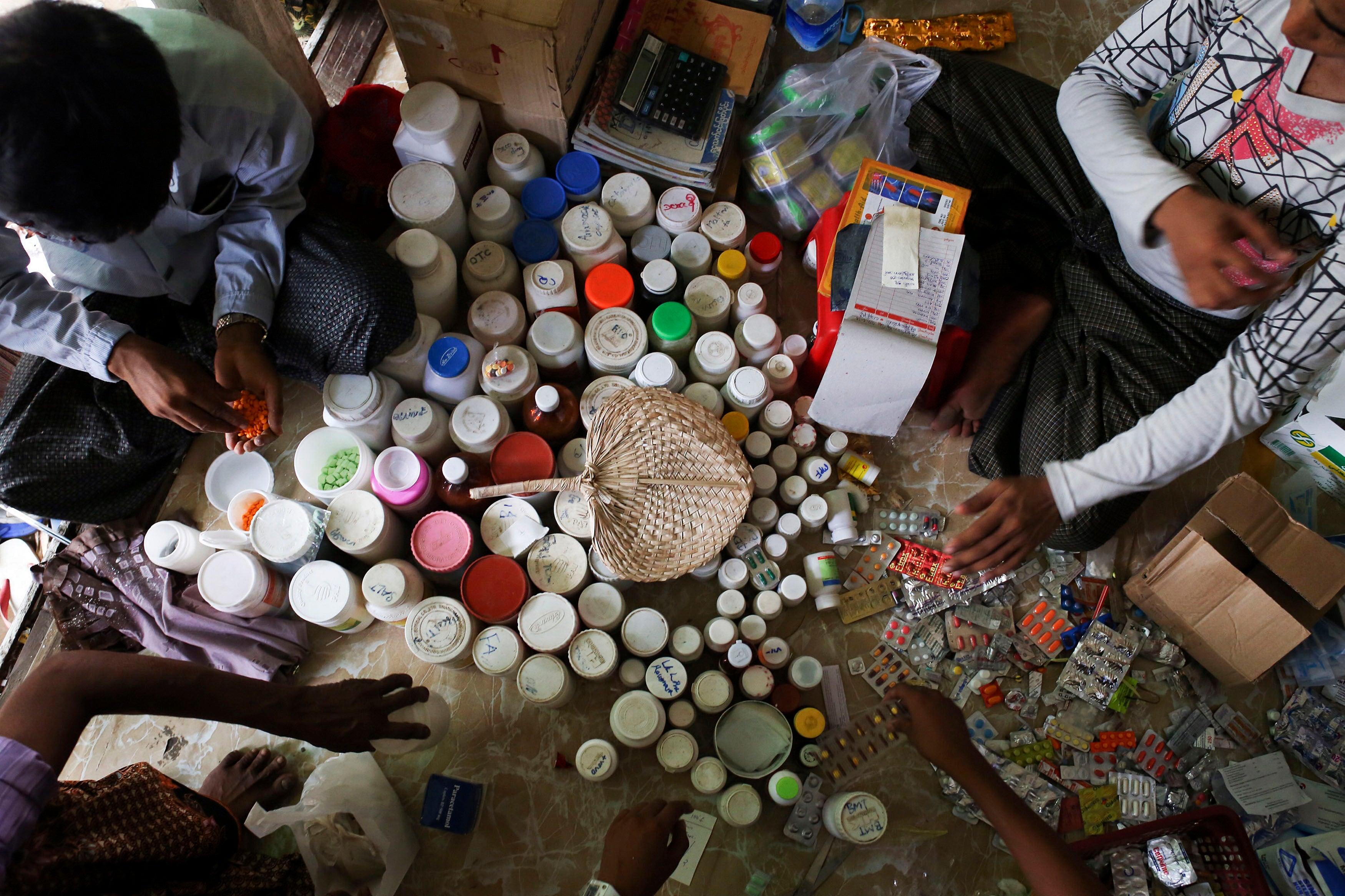 Medicine at a pharmacy 