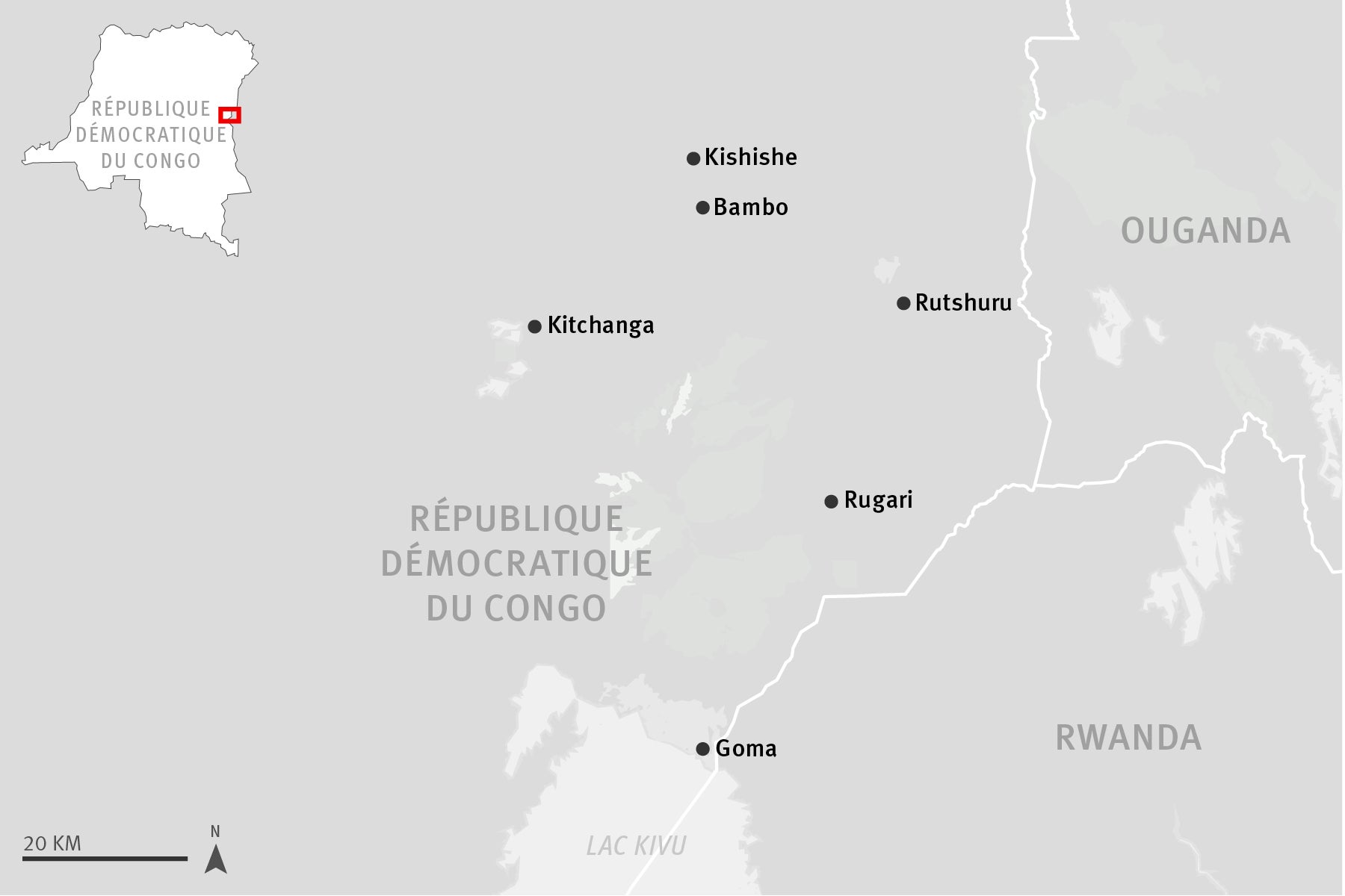 Carte de la région.