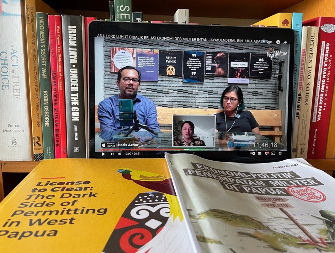 Fatia Maulidiyanti dari KontraS diwawancarai di saluran YouTube Haris Azhar pada 20 Agustus 2021, di mana mereka membahas sejumlah laporan terbaru tentang pelanggaran hak asasi manusia di dua provinsi di Papua. 