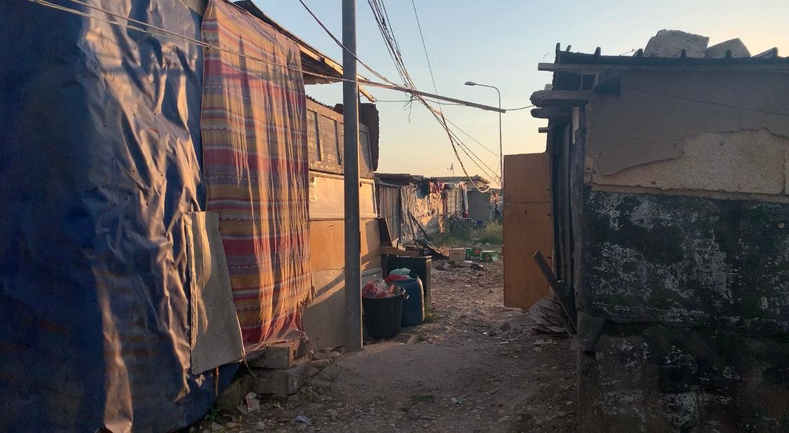 “Informal settlement “La Pista” in Borgo Mezzanone, Italy.