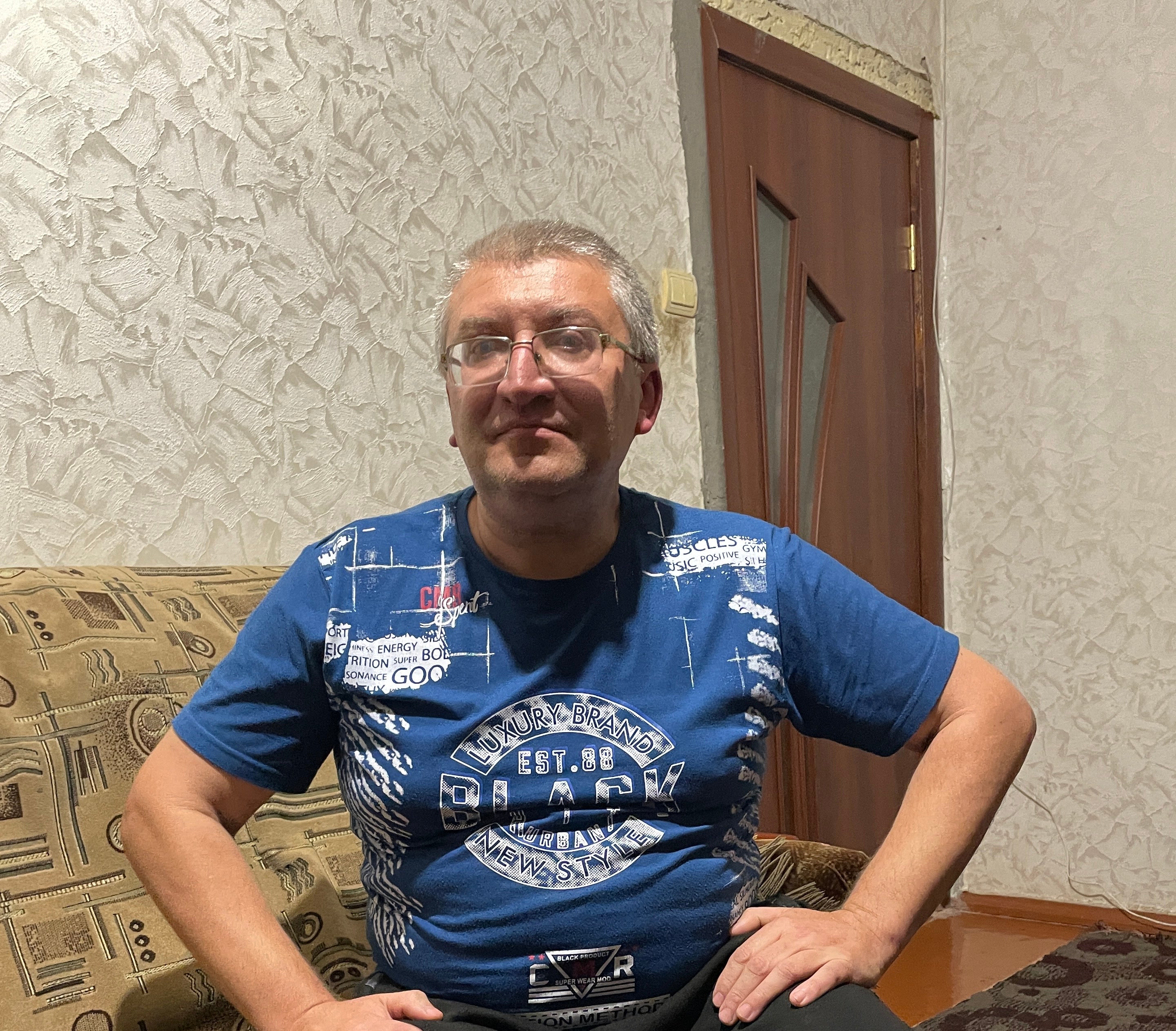 Vitaliy in his home