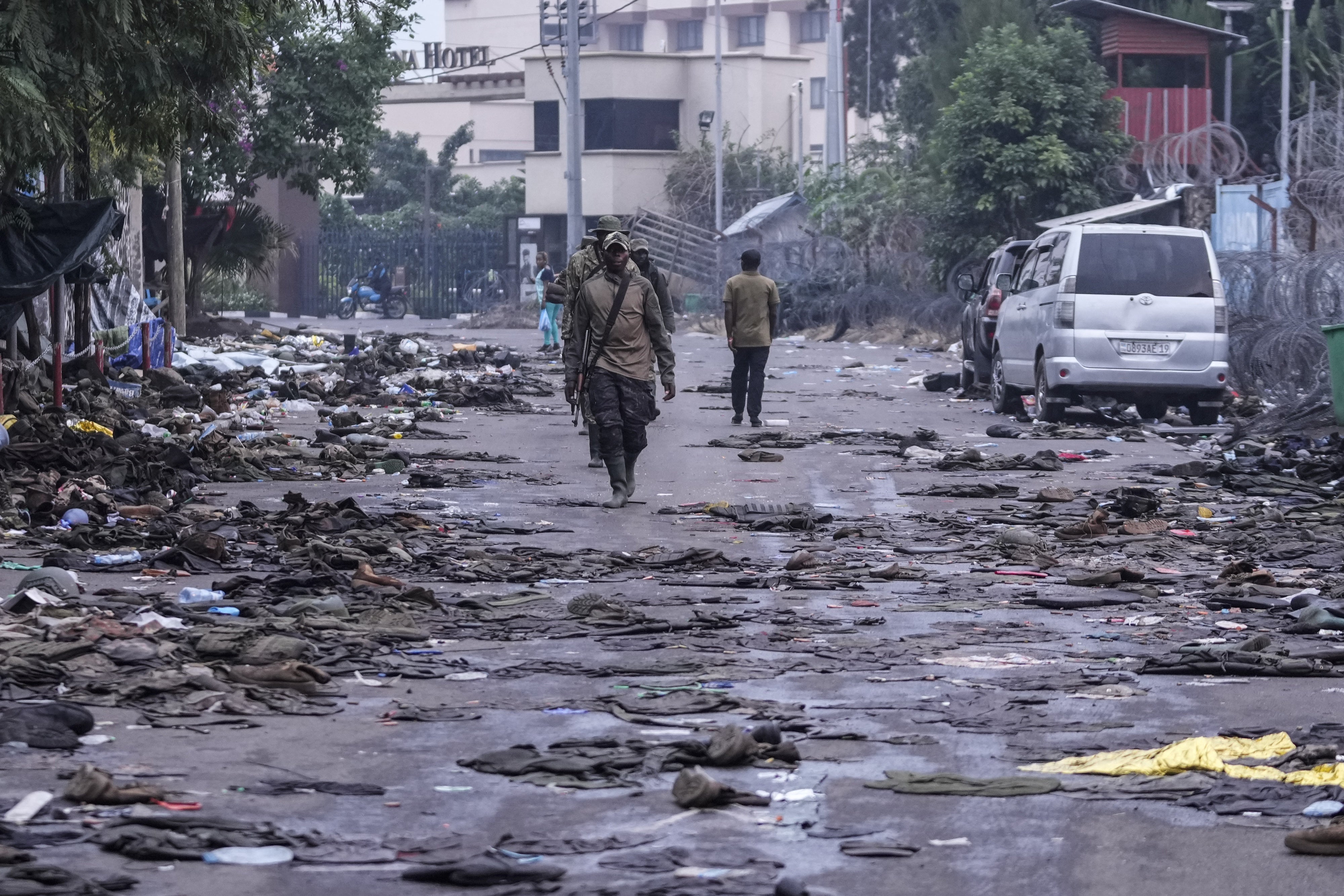 The M23 armed group patrols the streets of Goma, Democratic Republic of Congo, January 29, 2025.