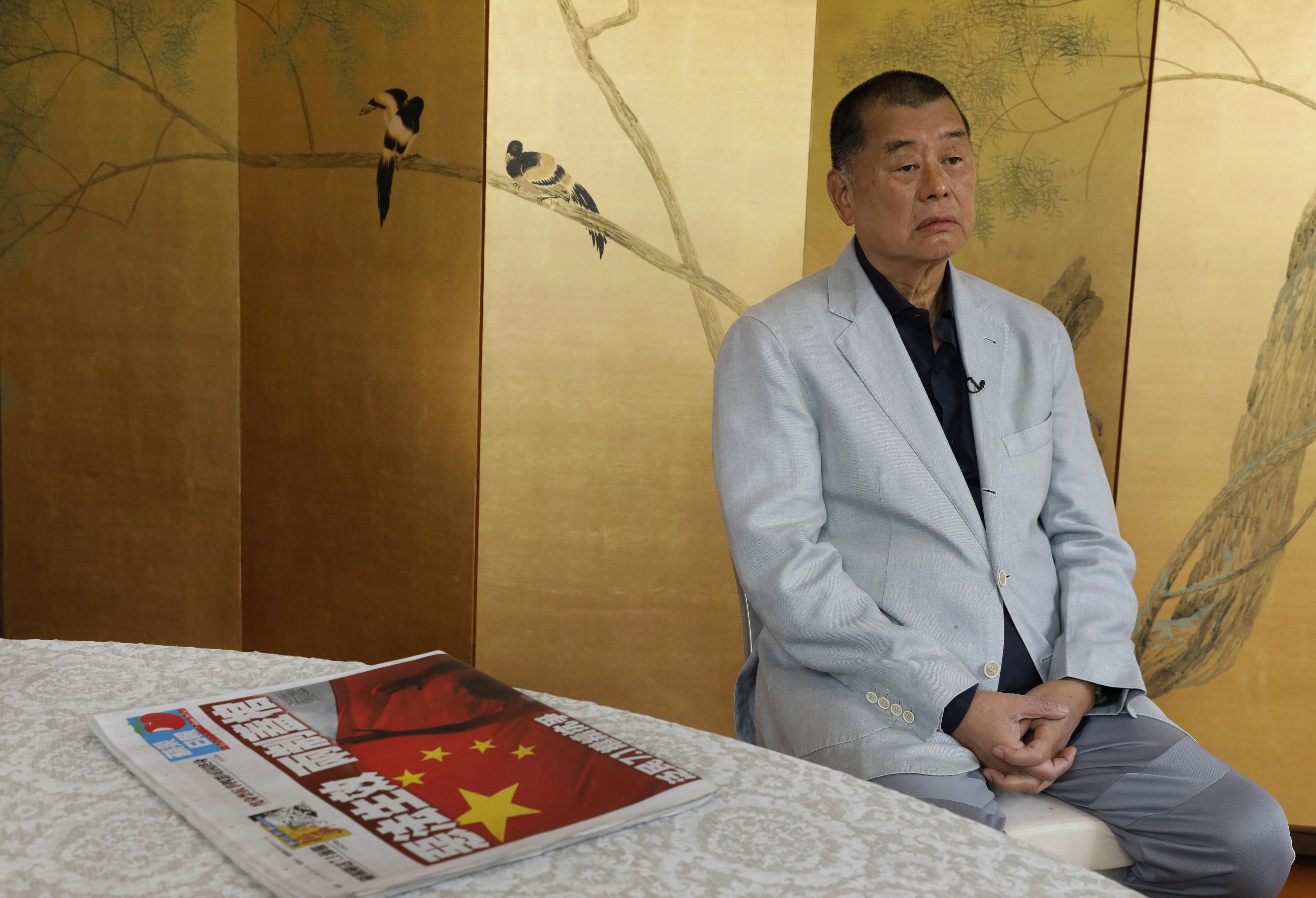 Jimmy Lai, fondateur du journal pro-démocratie Apple Daily à Hong Kong, photographié le 1er juillet 2020.