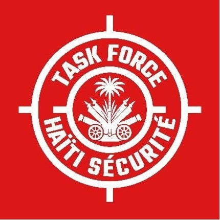Emblema visto en los videos publicados en el canal de X de la “Haitian Security Task Force”.
