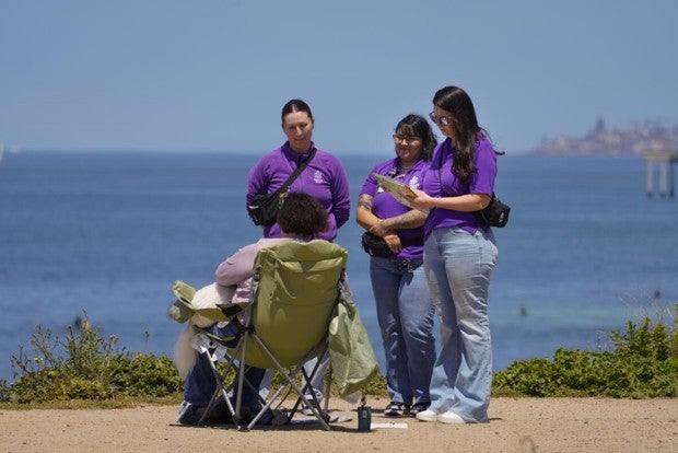 3 crisis response team members provide support to a client