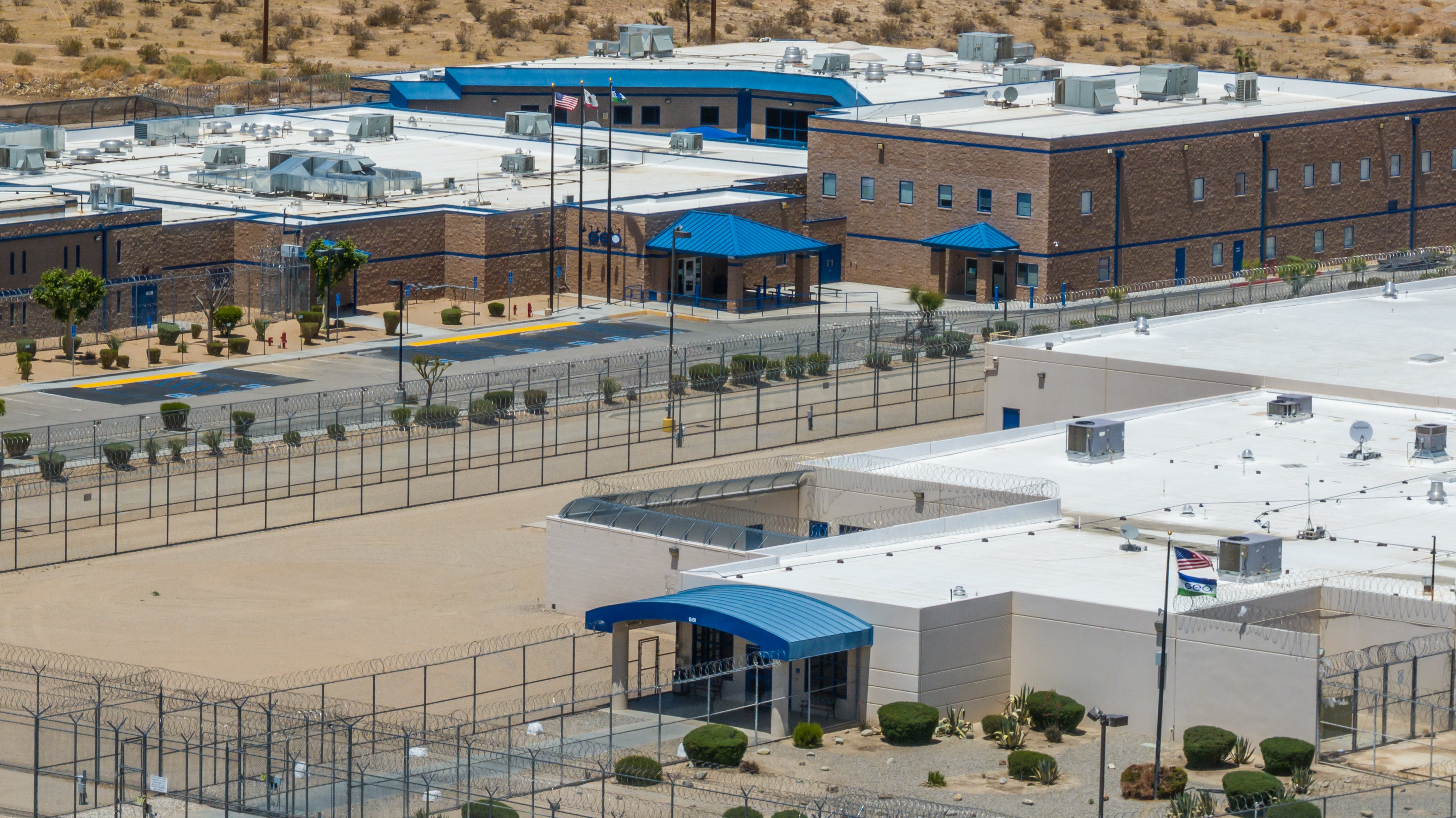 Aerial photo of an ICE facility