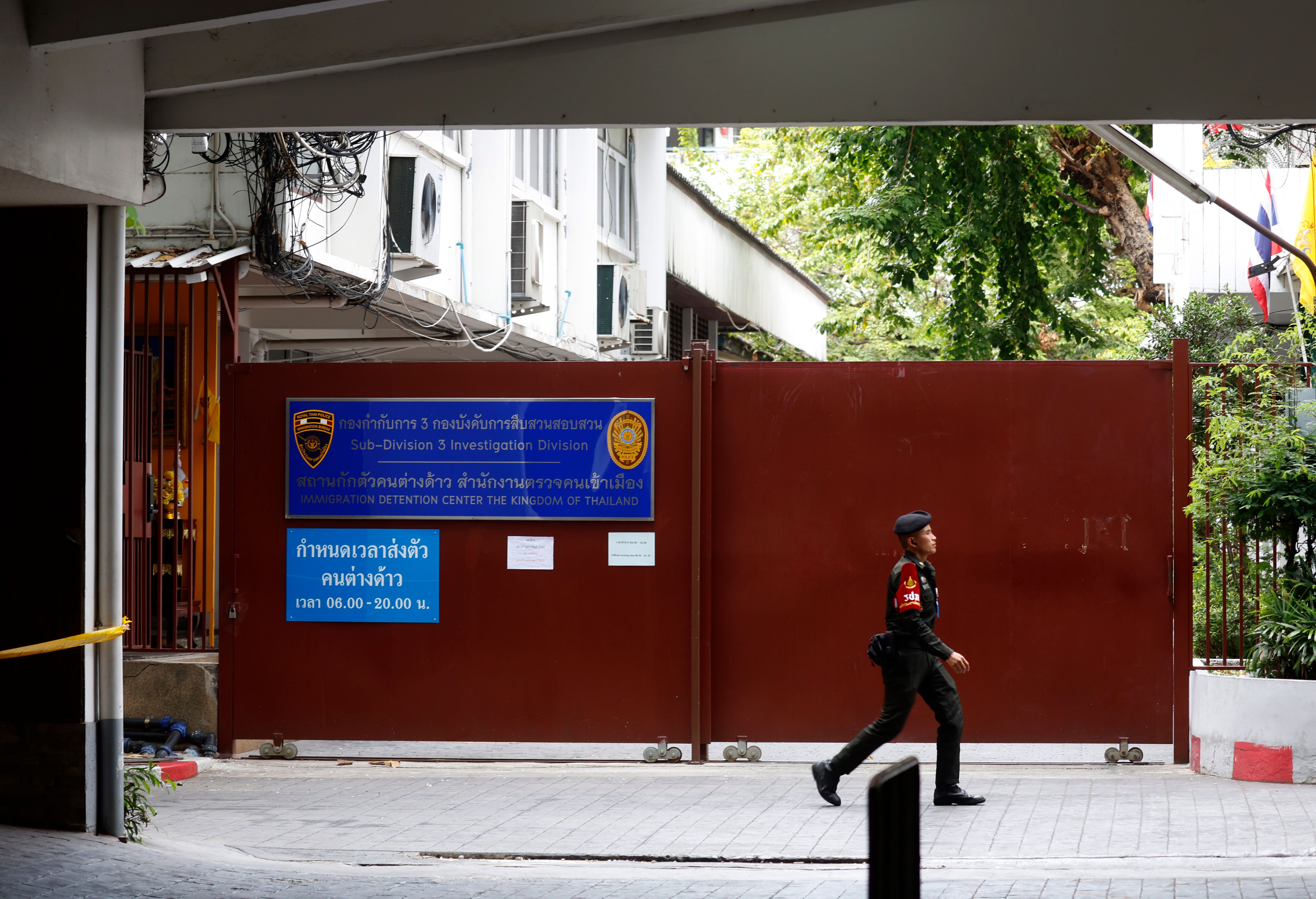 The immigration detention center at the Immigration Bureau in Bangkok, Thailand, February 27, 2025.