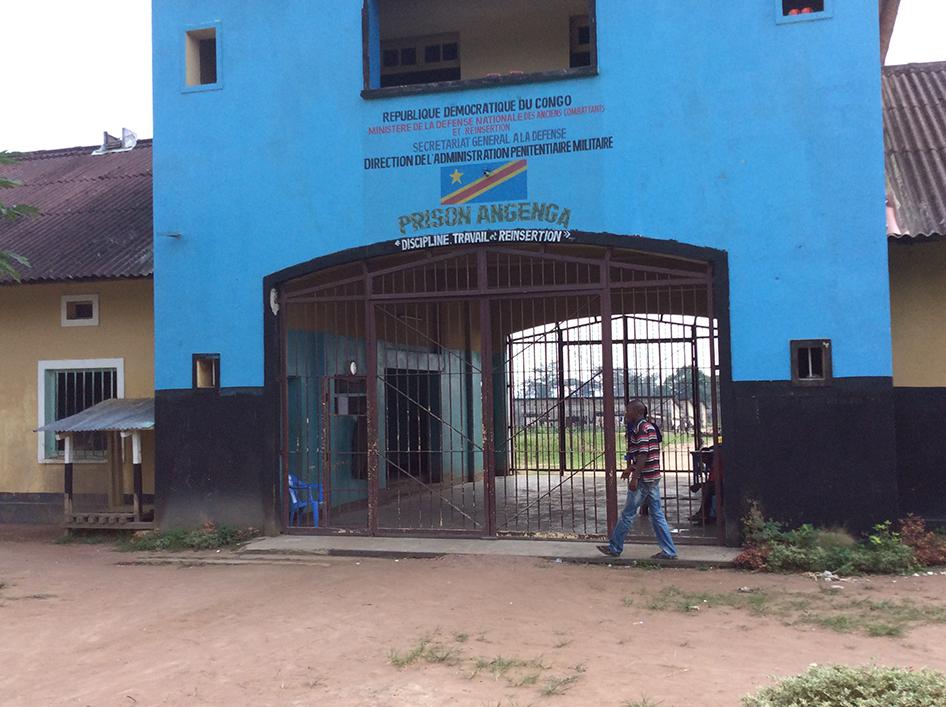 Angenga military prison in northwestern Democratic Republic of Congo, where alleged FDLR combatants are being held, including at least 29 children.