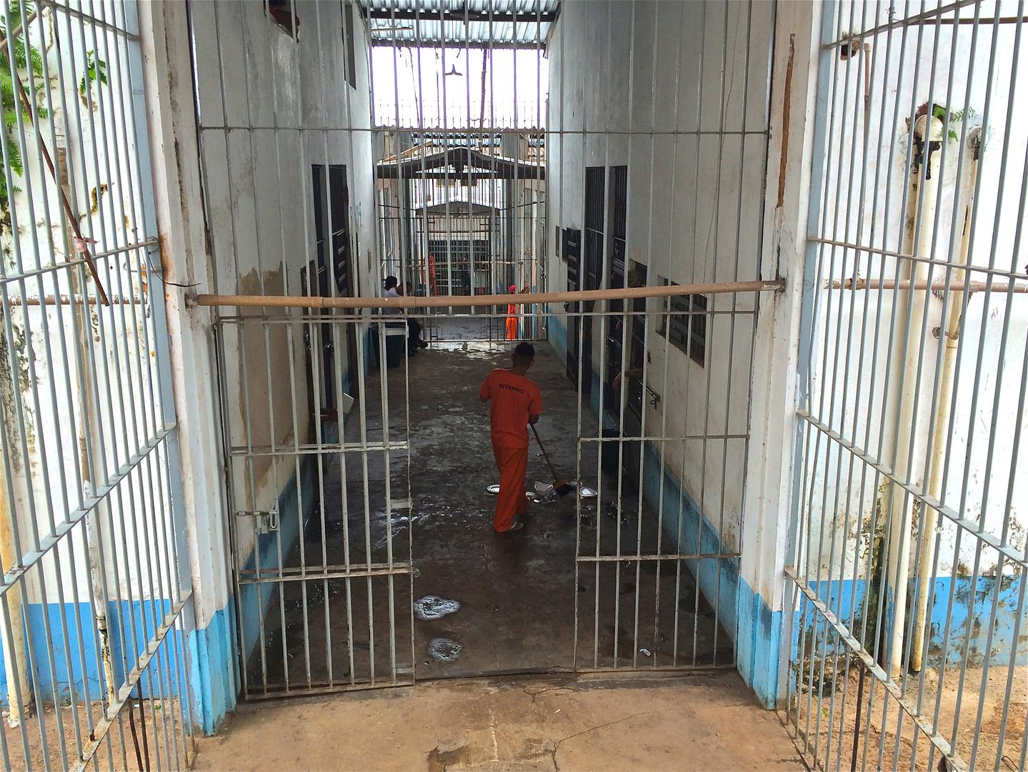 Interior de la Casa de Detenção (Cadet), una de las unidades del complejo penitenciario de Pedrinhas. 