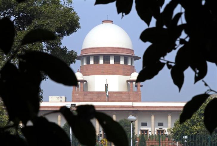The Indian Supreme Court building in New Delhi, India.