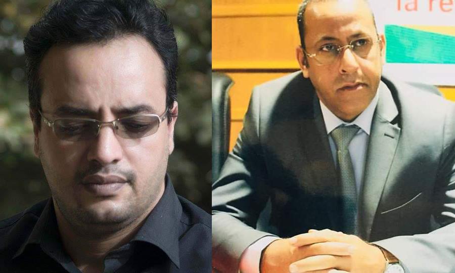 Les blogueurs mauritaniens Abderrahmane Weddady et Cheikh Ould Jiddou.