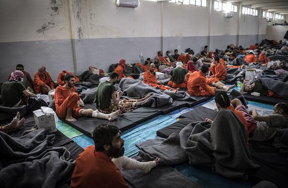 IS-Verdächtiger in einer Gefängniszelle in der nordsyrischen Stadt Hasakeh, 26. Oktober 2019