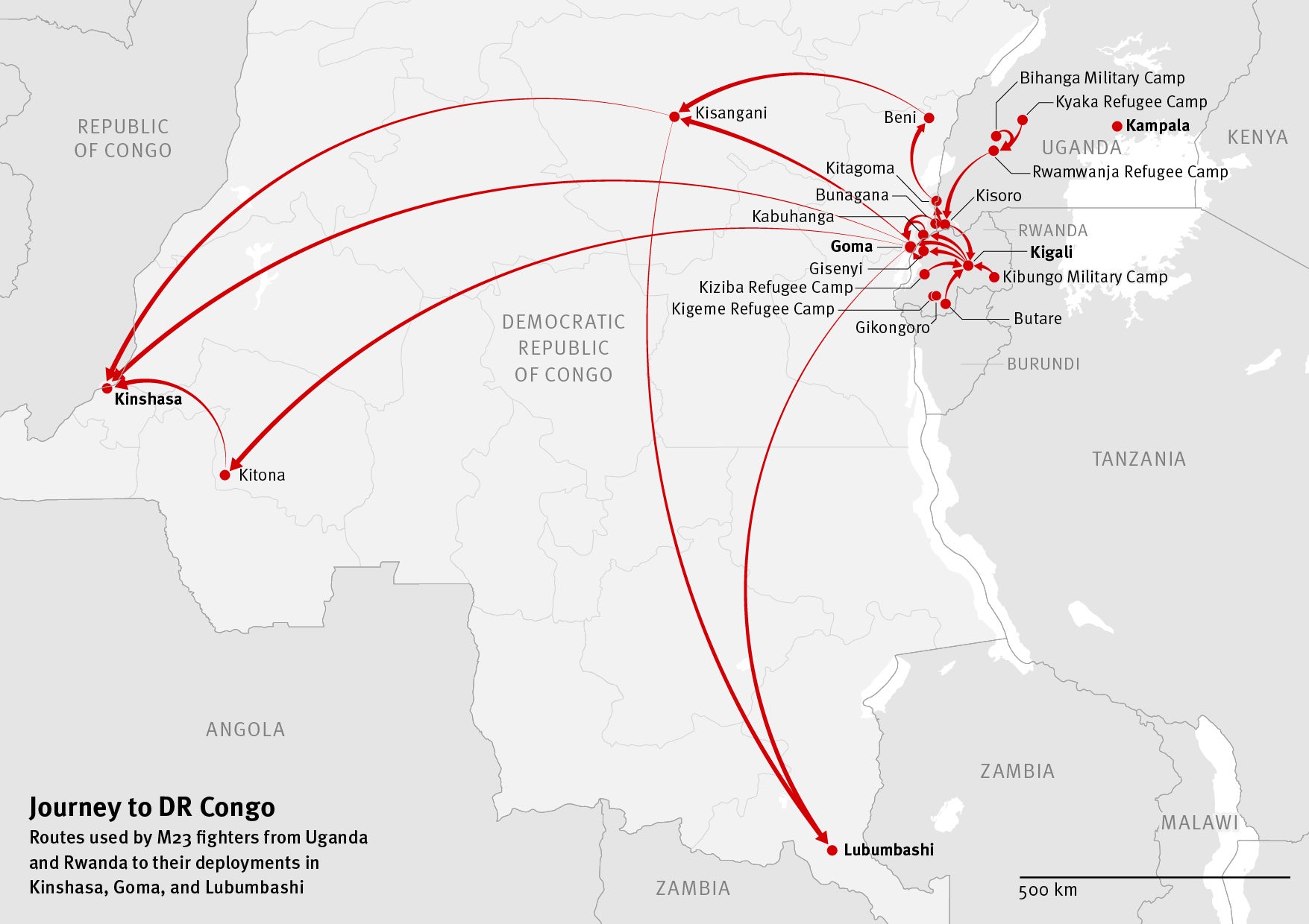 Map of DR Congo
