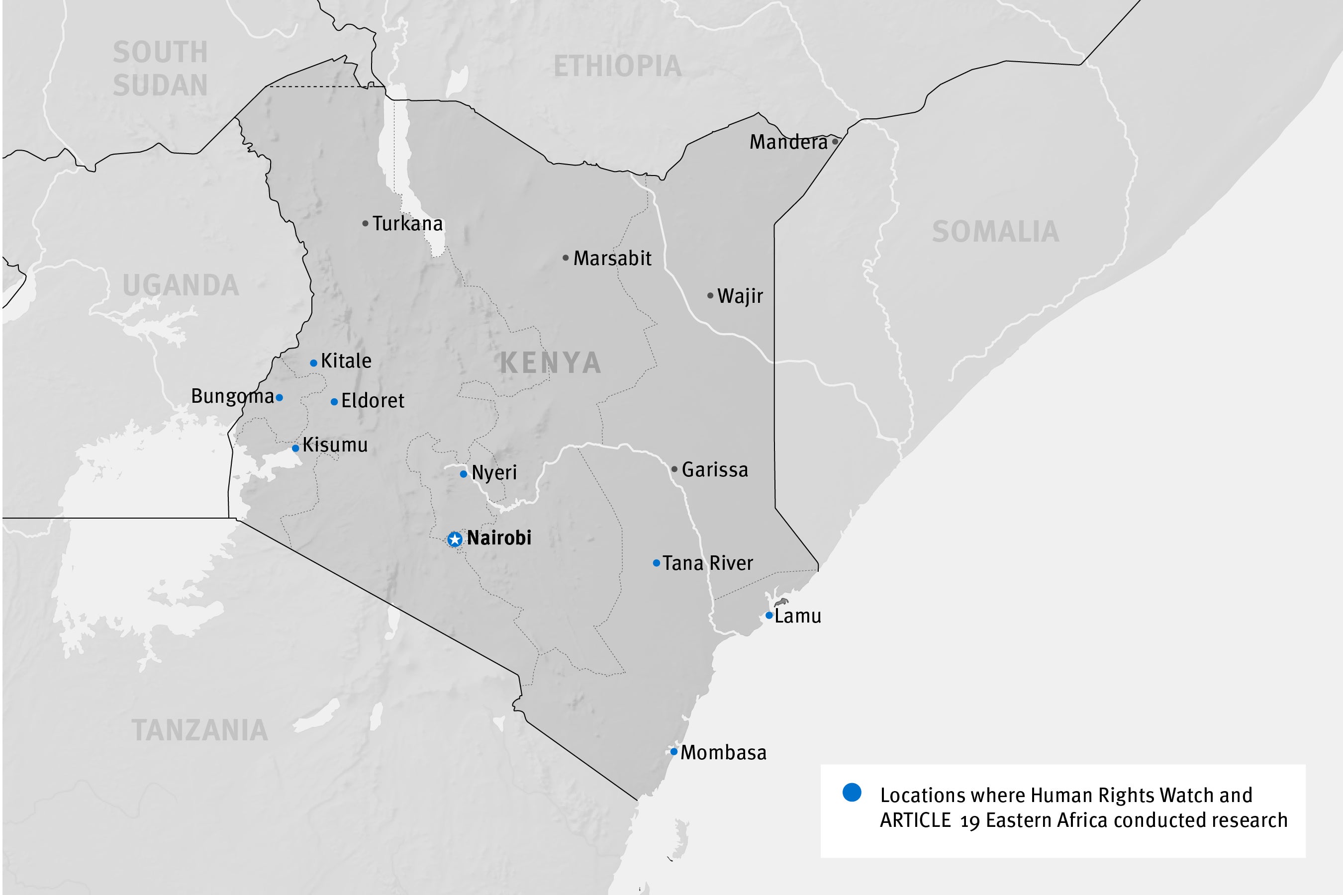 Map of Kenya