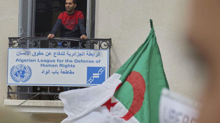 A demonstration in Algiers, Algeria, on March 30, 2021.