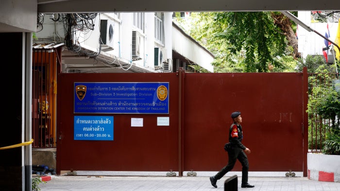 The immigration detention center at the Immigration Bureau in Bangkok, Thailand, February 27, 2025.