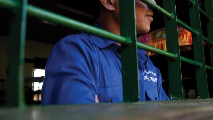 A detainee in a government-run drug detention center in Vietnam.  People in drug detention centers in Vietnam are held without due process for years, forced to work for little or no pay, and suffer torture and physical violence.