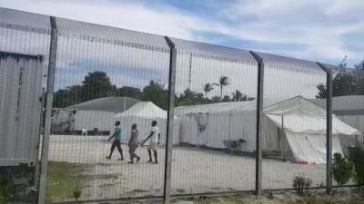 A picture of Manus Island refugee detention center, Papua New Guinea.