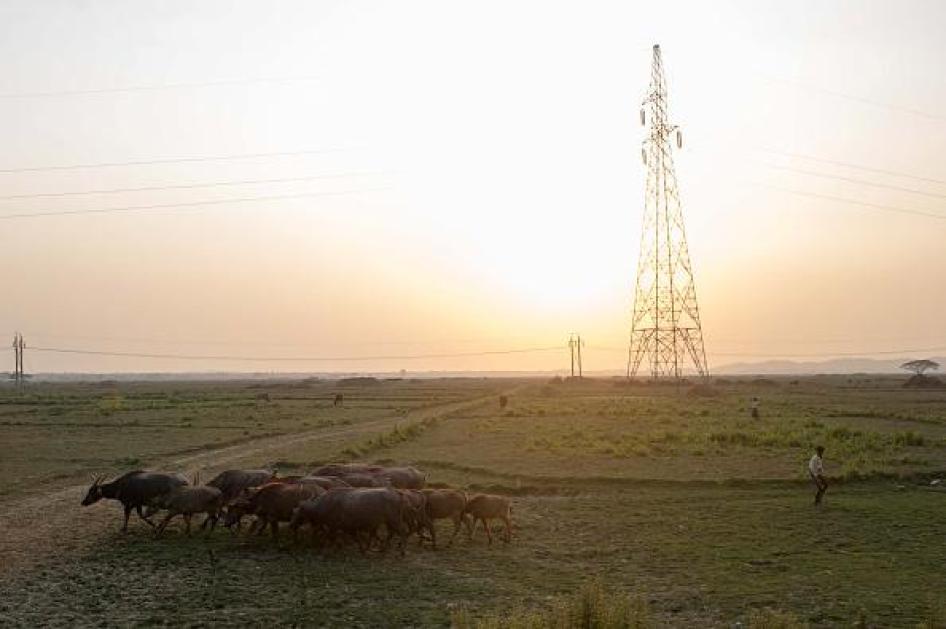 A telecommunications tower in Mrauk U township, Rakhine State, where the Myanmar government has imposed an internet blackout. 