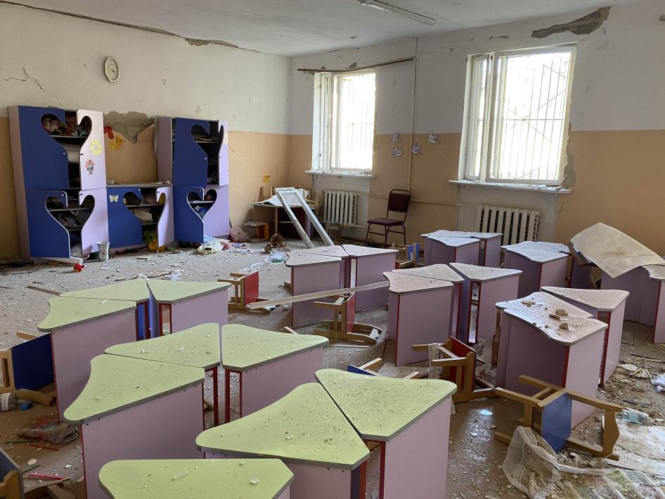 A classroom inside Stepanakert’s School Number 10