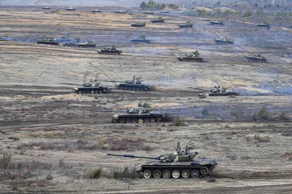 The Union Courage-2022 Russia-Belarus military drills in Belarus, February 19, 2022.