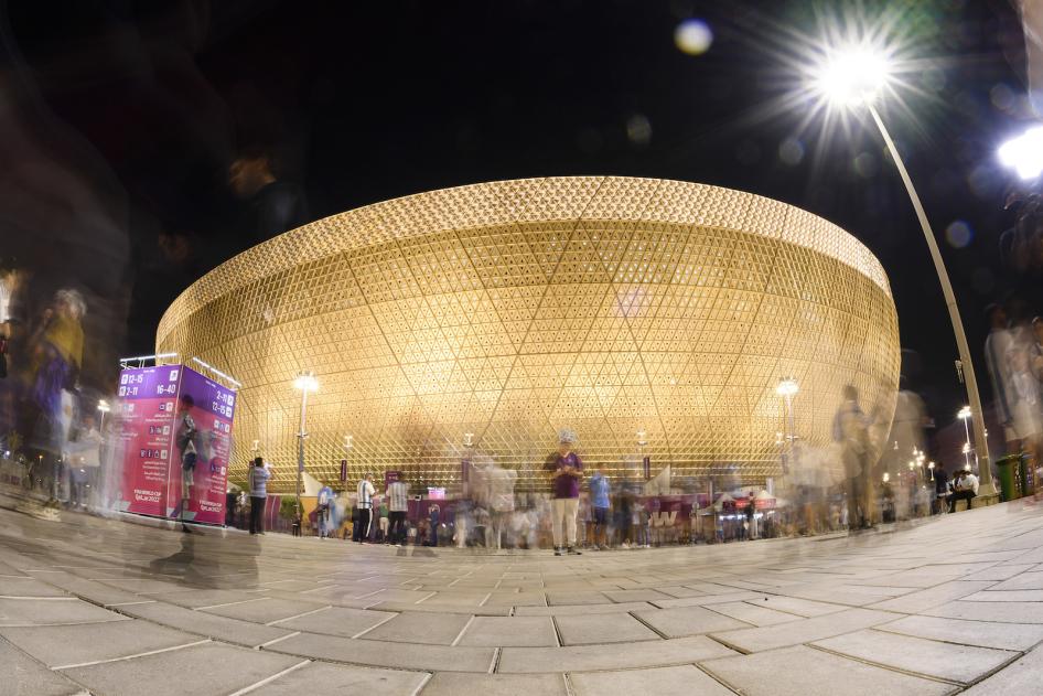 Lusail Stadium in Lusail, Qatar, where the final match of the 2022 World Cup will be played on December 18, 2022. 