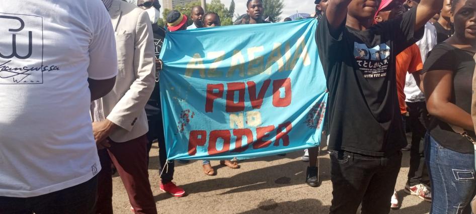 mozambique huma rights watch teargas rapper funeral