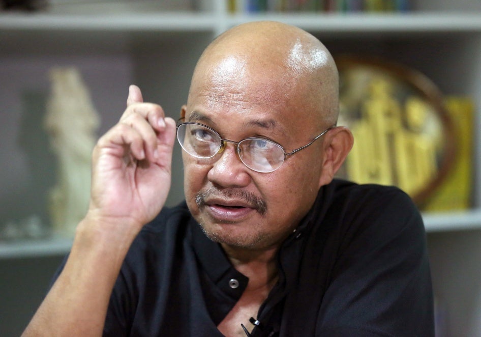 Filipino Catholic priest Father Amado Picardal in Manila, Philippines, May 13, 2016.