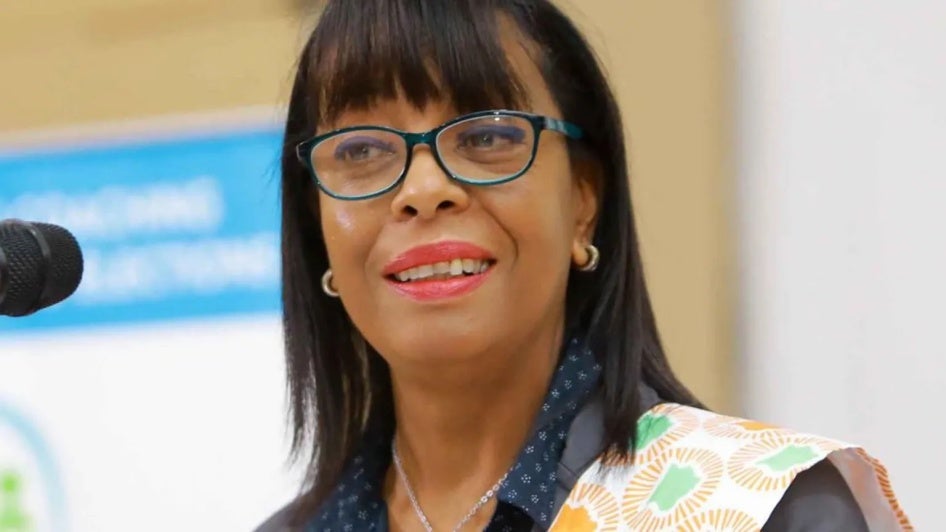 La coordinatrice résidente de l'ONU Carol Flore-Smereczniak.