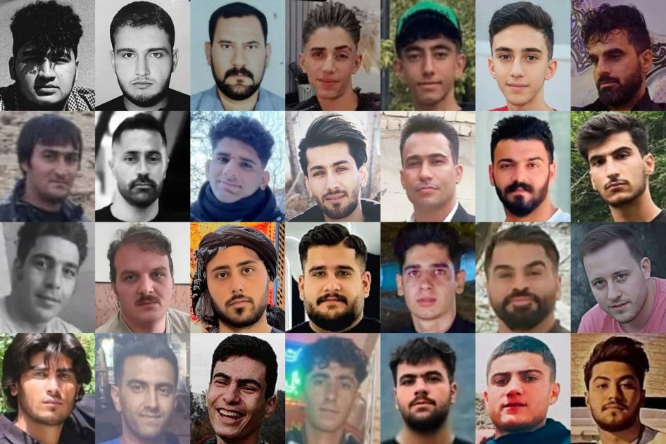Aufnahmen von den 28 Menschen, die zwischen dem 31. Dezember 2025 und dem 3. Januar 2026 bei der Niederschlagung von Protesten in Iran von iranischen Sicherheitskräften getötet wurden.