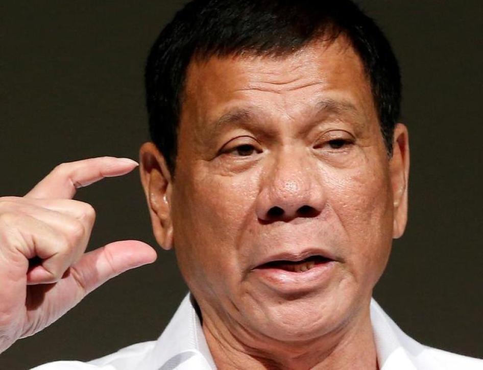 Philippine President Rodrigo Duterte delivers a speech at Philippines Economic Forum in Tokyo, Japan October 26, 2016.