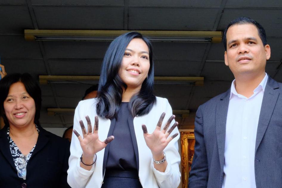 Sirikan Charoensiri, a human rights lawyer and documentation specialist at Thai Lawyers for Human Rights (TLHR), was charged with sedition on September 27, 2016.