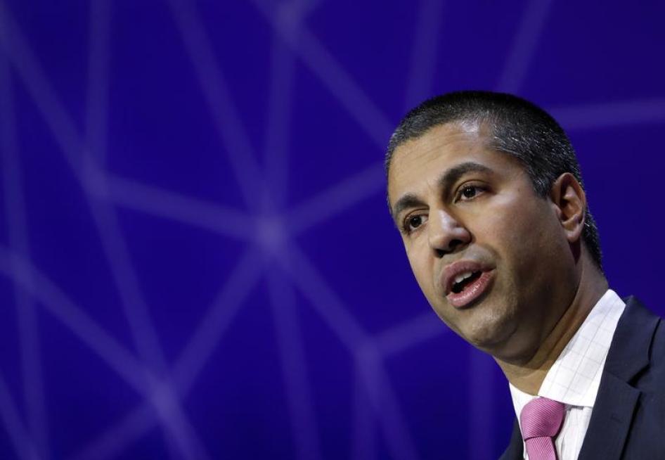 Ajit Pai, US FCC Chair, at Mobile World Congress, February 28, 2017.