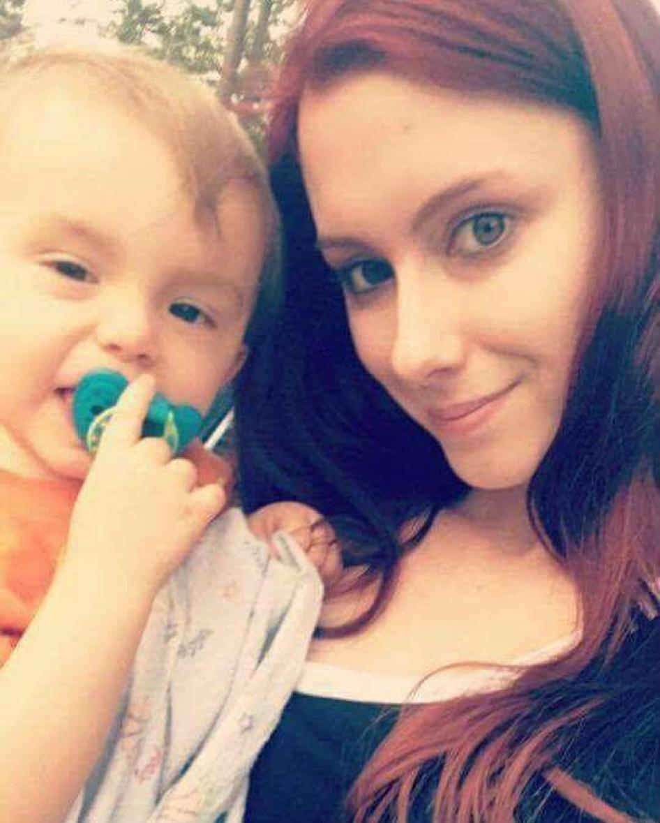 Kendra Williams, 23, struggled with a heroin addiction since she was 15, but stopped after her son  (pictured) was born. Kendra is now training to be a nurse and volunteers with the North Carolina Harm Reduction Coalition. Wilmington, North Carolina, 2017