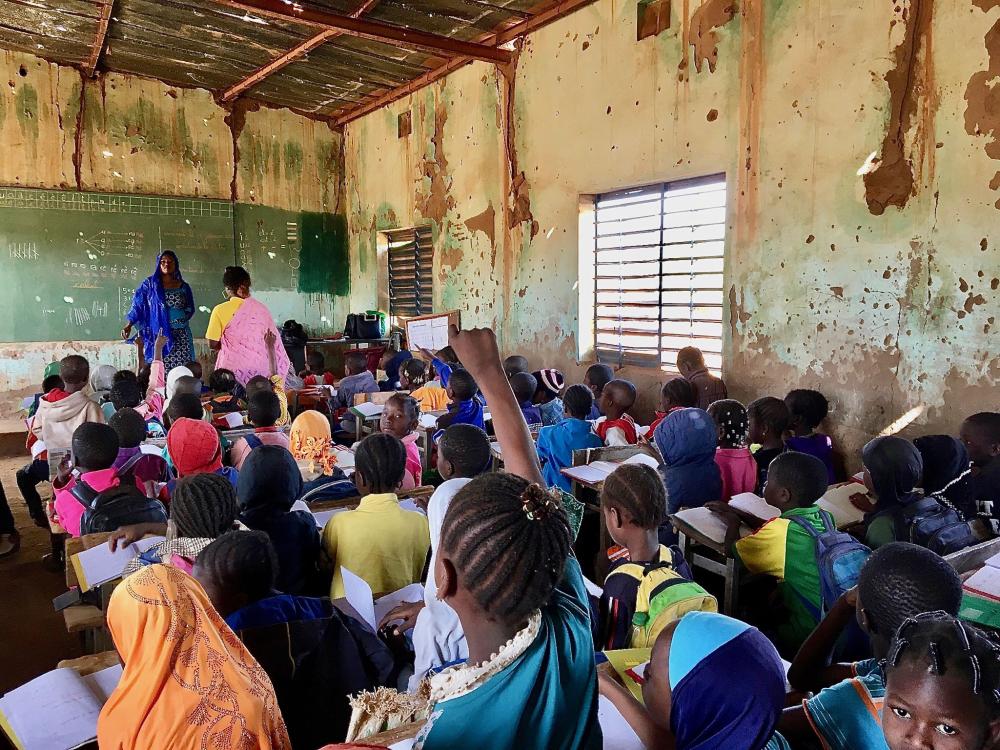 Young student's in a classroom