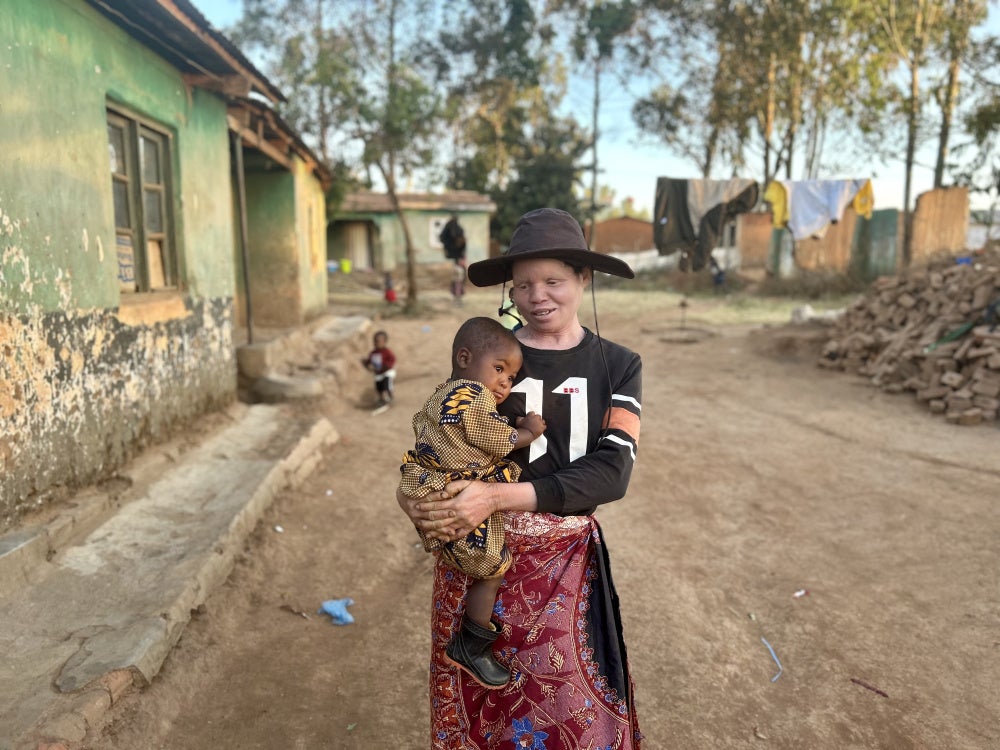 Margret, 26, with her 1-year-old daughter, Peace, in Malawi. 