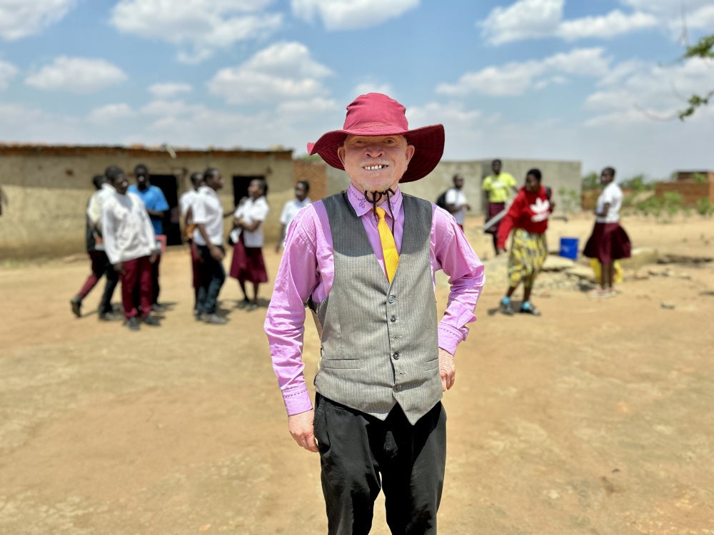Amido Million, head teacher at a private secondary school in Mchinji district, Malawi.