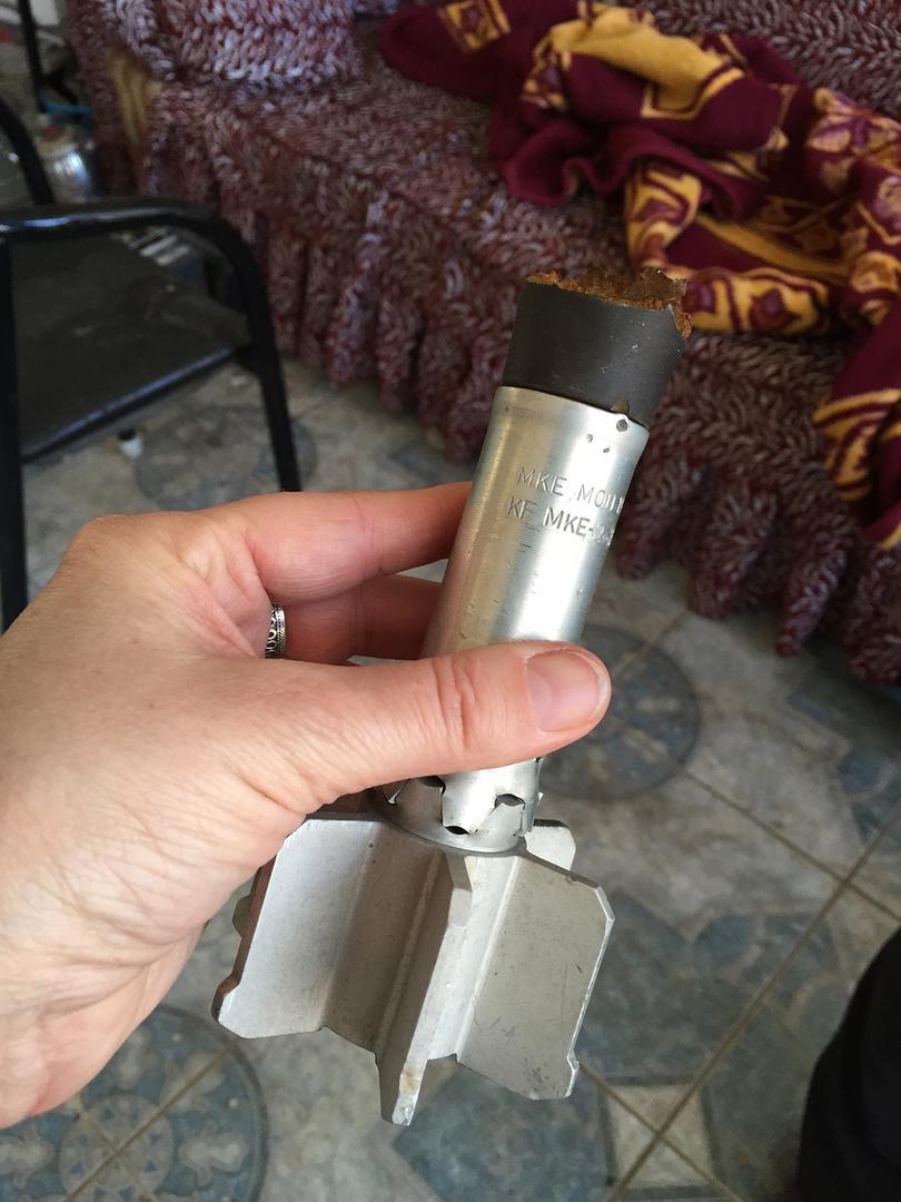 Part of a mortar of the kind the security forces used to fire into the Dağkapı neighbourhood, Cizre, although  witnesses say there were no barricades, trenches or armed clashes in that neighbourhood. 
