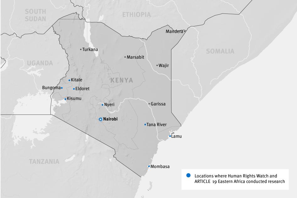 Map of Kenya