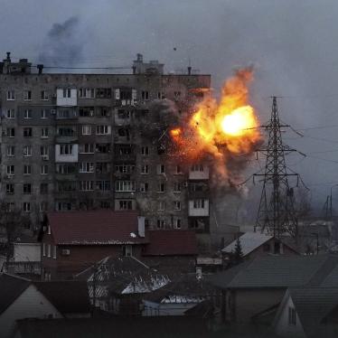 An apartment building explodes