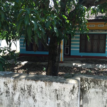   The shuttered former office compound of Action Contre la Faim (ACF) in Muttur, Sri Lanka, October 22, 2015. 