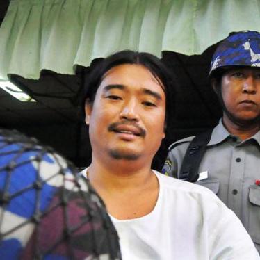 Patrick Kum Jaa Lee leaves the courthouse in Rangoon’s Hlaing Township after a hearing on December 22, 2015.