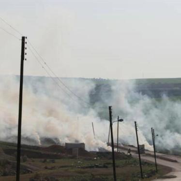 The aftermath of an airstrike using incendiary weapons on Khan Sheykhoun in Idlib Province, April 16 2017.