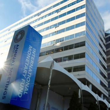 International Monetary Fund (IMF) headquarters building is seen during the IMF/World Bank annual meetings in Washington, U.S., October 14, 2017. 