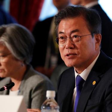 South Korea's President Moon Jae-in, in Tokyo, Japan, May 2018. © 2018 REUTERS/Kim Kyung-Hoon/Pool